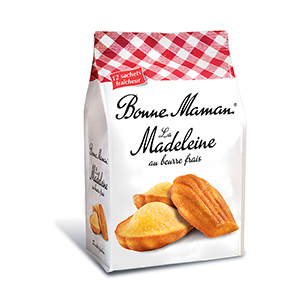 12 madeleines au beurre frais - BONNE MAMAN - de 25g