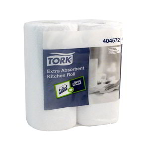 Paquet de 2 rouleaux d'essuie-tout blanc - TORK