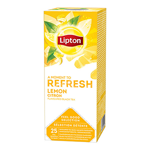 Boite de 25 sachets de thé noir citron Feel Good - LIPTON