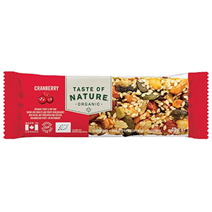 Barres Cranberry - TASTE OF NATURE - 40g x16