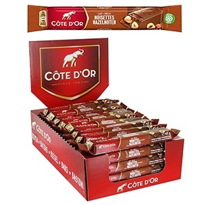 Bâtons lait noisettes entières - CÔTE D'OR - 45gx32