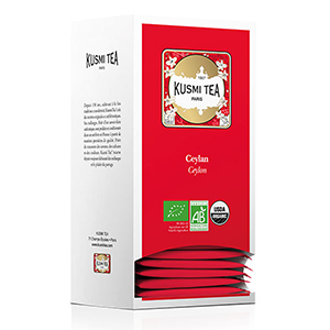 Boite de 25 sachets de thé noir Ceylan bio - KUSMI TEA