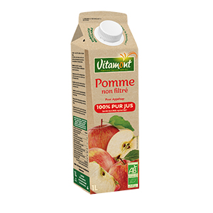 Pur jus de pomme bio - VITAMONT - 1L x8