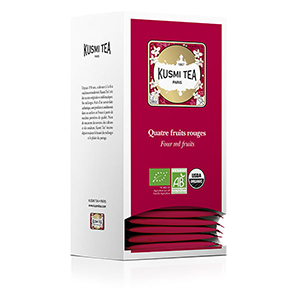 Boite de 25 sachets de thé noir 4 fruits rouges bio - KUSMI TEA