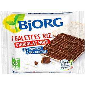 Galettes de riz chocolat noir - BJORG - 22.5g x 36