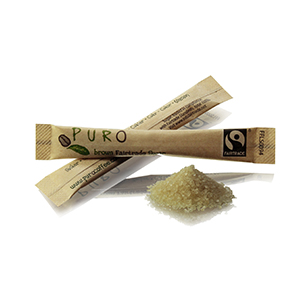 Bûchettes de sucre brun Fairtrade - PURO - 3g x1000