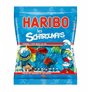 Sachets schtroumpfs - HARIBO - 120g x30