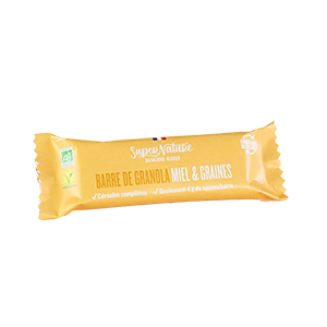Barres de Granola miel et graines bio - SUPERNATURE - 35g x20