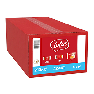 Boite de 210 biscuits assortis - LOTUS - 1.40kg