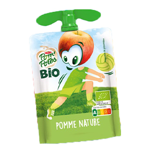 Compotes Pommes bio - POM'POTES - 90g x48