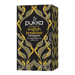 Boite de 20 sachets de thé noir Elegant English Breakfast bio - PUKKA