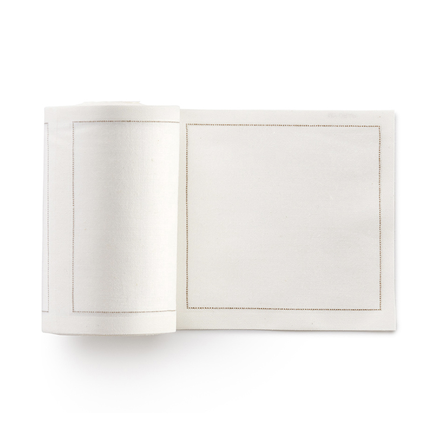 100 dessous de verre crèmes - MY DRAP - 10x10cm x36