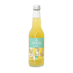 Kombucha citron gingembre - ATIKA - 33cl x12