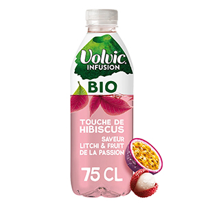 Infusion hibiscus et litchi bio - VOLVIC - 75cl x6