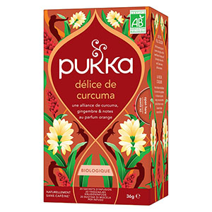 Boite de 20 infusions Délice de Curcuma bio - PUKKA