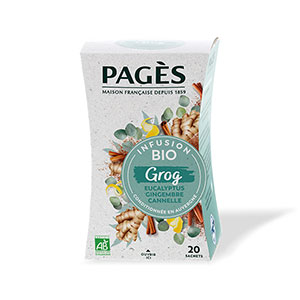 Boite de 20 infusions Grog bio - PAGES