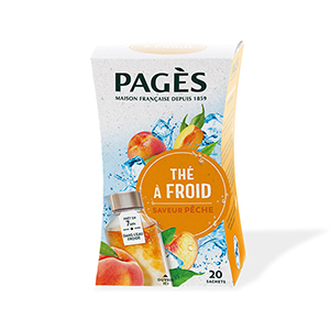 Boite de 20 sachets de thé glacé pêche - PAGES