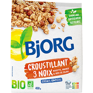 Céréales croustillant 3 noix - BJORG - 450g