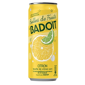 Eau pétillante aromatisée citron - BADOIT - 33cl x24
