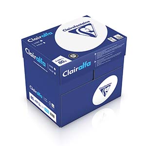 Ramette clairalfa 500 feuilles A4 80g - CLAIRFONTAINE - x5