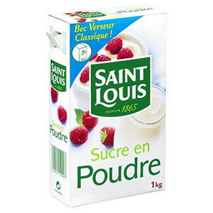 Sucre en poudre - SAINT LOUIS - 1kg 