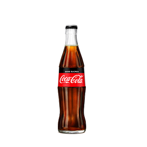 COCA-COLA Zéro - 33cl x24 - Verre consigné