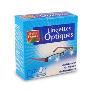 24 lingettes optiques individuelles - BELLE FRANCE
